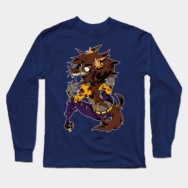 Werewolf girl Long Sleeve T-Shirt by Rafchu